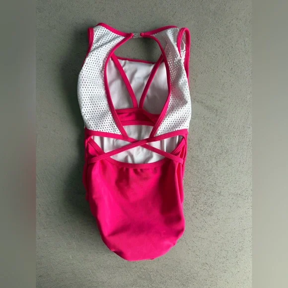 Sylvia P Pink Athletic Leotard - Picture 2 of 9